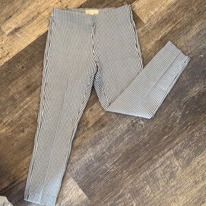 Women's Blue and White Checkered Pants